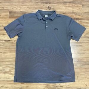 Callaway Shirt Mens XL Short Sleeve Gray‎ Lightweight Outdoors Opti-Dry Golf